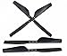Jrelecs 2 Pairs Carbon Fiber Propellers for Parrot AR.Drone 1.0 & 2.0 Upgrade CW/CCW Propellers