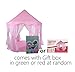 Truedays Girls Princess Castle Play Tent Large Playhouse Indoor Outdoor for Kids with Led small Star Light string, No Balls