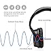 Active Noise Cancelling Bluetooth Headphones, iDeaUSA V201 Wireless Over Ear Headset with 25 Hours Playback, Microphone apt-X HiFi Stereo Sound Headphones for Travel Computer TV Phone - Black