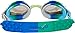 Swimming Goggles For Kids by Bling2O - Anti Fog, No Leak, Non Slip and UV Protection - Fun Water Accessory Includes Hard Case (Aqua Marine Grey)