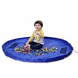 ORWIZ Toy Storage Organizer, Playmat Activity Mat Bag Lego Clean Up.Play for Hours-Cleanup in Seconds.Open to 60 Inch.