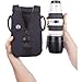 SPIDER HOLSTER – SpiderPro Large Camera Lens Pouch for Any Belt Featuring One-Handed Zipper Access, Built-in Rain Hood, and Velcro Lens-Cap Tether – Designed to Fit 70-200mm Lens