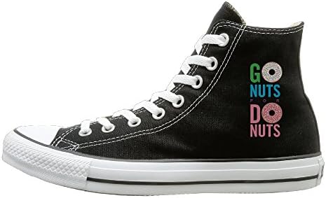 Kzsc55 Go Nuts For Donuts High-tops Canvas Shoes For Unisex 44