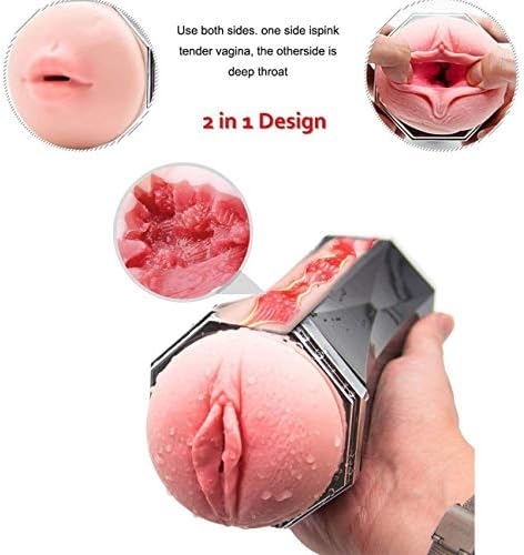 Tijtr- T-Shirt Noiseless Realistic Cups Automatic Voice Headphone Mode Tèlèscopǐc Súcking Mǎssager Toys Oral Sexy Underwear Six Toys for Mens