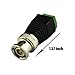 Superadapter 10 Pack Coaxial Camera Vedio BNC Male Balun Connector for Coax CAT5 to CCTV