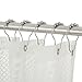 Wimaha Rustproof Shower Curtain Rings Hooks, Stainless Steel Heavy Duty Roller Decorative Shower Hooks for Bathroom Rods Curtains Liners, Polished Chrome, Set of 12