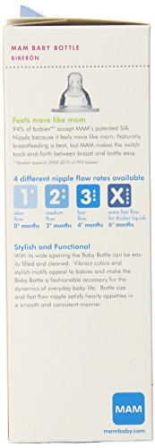 MAM Baby Bottle, Unisex, 11 Ounces, 2-Count
