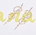 Temperament Of Fashion Long Stars And The Moon Diamond Earrings (Gold)