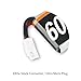 4pcs 600mAh 1S 3.7V LiPo Battery 50C JST-PH 2.0 PowerWhoop mCPX Connector Rechargeable 1S LiPo Battery for Inductrix FPV Plus Tiny Whoop FPV Racing Drone