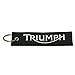 Nice Tagg 1pcs Black Color Triumph Tag Keychain Accessories Sporty Gifts
