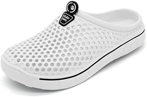 IVAO Unisex Garden Clog Shoes Sandal Quick Drying White 11 B(M) US Women/9 D(M) US Men