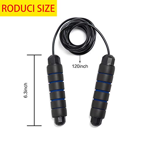 Jump Rope Workout for Adults Fitness - Adjustable Wire Skipping Rope for With Bearing Workout Weighted Can Be Used for Aerobic Exercise and Fitness, Suitable for Men, Women and Children ,2 Pieces