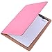 Padfolio Resume Portfolio Folder - Interview/Business Card Holder,Pen Holder,with Letter-Sized Writing Pad (Pink)
