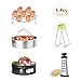 MARKKEER Pot Accessories Set Steamer Basket, Egg Steamer Rack, Non-Stick Springform Pan, Dish Clip,Box Grater