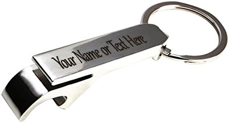 Talon Bottle Opener Laser Engraved Metal Keyring, Personalised by Engraving a Logo or 20 Characters of Text
