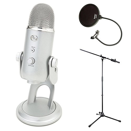 Blue microphones yeti usb microphone with boom stand an…
