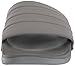 adidas Men's Adilette Comfort Slides Swim Shoe, Grey/Grey/Grey, 11