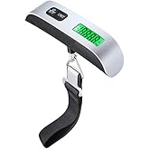High Precision Luggage Scale, Digital Electronic LCD Display Tare Function Backlight Hanging Weighing Portable Handheld Balan