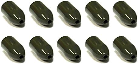 Interwebz 10 Pack Tungsten Bullet Worm Weight for Bass Fishing Pitching and Flipping Sinker - Multiple Sizes and Colors Available