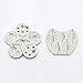 Bozoa Cake Decorating Fondant Icing Silicone Mold - Flowers buds and Pro Ferns Leaf Filler Flowers Molds