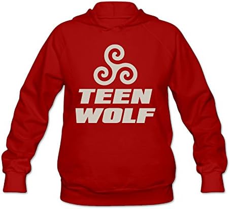 Cozyou Teen Wolf Women's Long Sleeve Cozy Hoodies XL Red