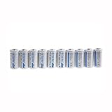 ON THE WAY®10pcs 16340 CR123A LR123A 3.7V 1000mAh Rechargeable Li-Ion Battery for Flashlight