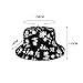 Dealzip Inc Excellent Bucket Hats, Bucket Hats Fashionable Unisex Bucket Hat with Coconut Tree Pattern Outdoor Hatsun Hat-Black