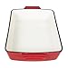 Best Choice Products Cast Iron Roasting Tray Pan Oven To Table Dish, Red