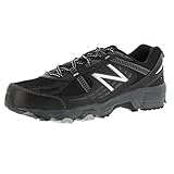 New Balance Men's MT410BS4 Trail Shoe, Black/Silver, 13 4E US