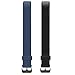 LETSCOM Replacement Bands for Fitness Tracker ID115U or ID115UHR, 2 Pack (Black, Blue)