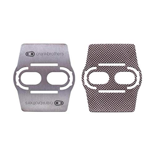 Crankbrothers Stamp 1 MTB Bike Pedals Pair (Black, Large) with Premium Cleats and Shoe Shields Set