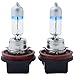 GE Lighting 69865 H11 55NHX/BP2 Nighthawk Xenon Halogen Replacement Bulb, 2-Pack