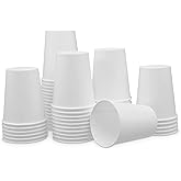 Paper Cups 12 oz 200 Pack for Coffee & Tea Made in USA | Bulk 200 Count for Home, Office, Restaurants & Parties | Recyclable Disposable 12 Ounce To-Go Cups for Hot Drinks