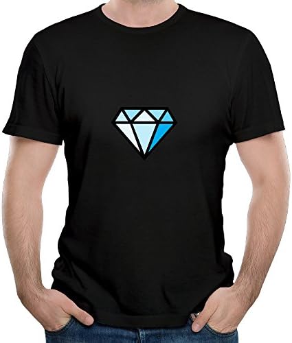 Men's Green Diamond O-Neck Short Sleeve Fashion T-Shirt