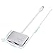 CableDeconn Aluminum shell Multi-Function Thunderbolt Mini Displayport to HDMI VGA Converter Adapter Cable for Apple Macbook Surface pro Thinkpad X1 HDMI 4K HDTV Eyefinity VGA Adapter