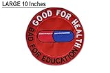 Akira Good for Health Bad for Education Emo Punk Patch LARGE 10 inches