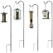 Ashman Adjustable Shepherd's Hooks, Black, Set of 4 made of Premium Metal for Hanging Solar Lights, Bird Feeders, Mason Jars, Flower Basket, Christmas Lights, Lanterns, Garden Stakes and Wedding Decor primary