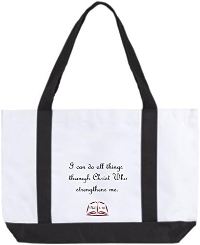 Bible Study Scripture Tote Bag for Men and Women