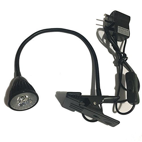 image for Item4ever® Large led-3 table clip 3W Sewing & Tasking Led Light 110v 