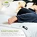 Grounding Sheet - Earthing Products Kit for Bed w/Conductive Pad | Under Blanket & Sheet for Sleep EMF Therapy | Woven Silver Set for Queen, King Mattress Bedding w/Ground to Earth Cable