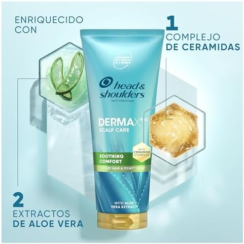 H&S DermaXPro Champú Anticaspa, Acondicionador y Tratamiento 300+220+145ml