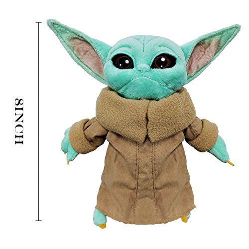 WANLIPO Cute and Soft Baby Yoda Plush Toy Baby Yoda Master Doll, Yoda