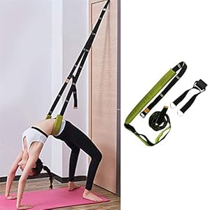 GYFHMY Yoga Waist Back Stretch Band Leg Stretcher, Multi-Purpose Exercise – Bend Assist Trainer Flexibility Stretching Strap for Dance, Gymnastics, Training