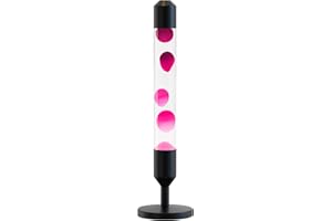 Kyzfy 24.4-Inch Relaxing Liquid Motion Lamps,Magma Lamps, Home Decor Living Room Office Bedroom Lamp ((Purple Wax White Water/Black))