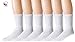 Men's Diabetic Socks - 6 Pack - White - By Zeke White 6 Pack 10-13