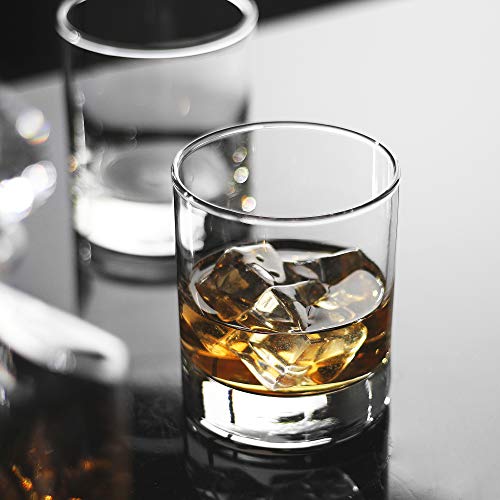 Whiskey-Gläser, Premium, 325 ml, Scotch-Gläser, 6 Stück, altmodische Whiskey-Gläser, perfekte Idee für Scotch-Liebhaber, Stil-Glaswaren für Bourbon-/Rum-Gläser, Bar-Whiskey-Gläser, transparent – Bild 3