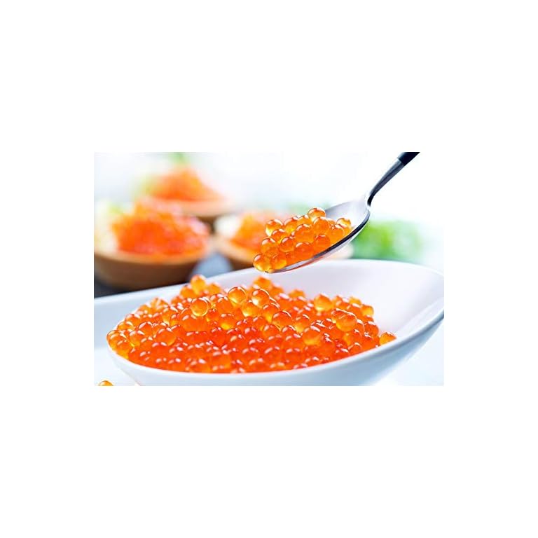 Red Salmon Caviar Alaskan Salmon Roe Lightly Salted Caviar in Can 1