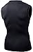 TSLA Men's Sleeveless Workout Shirts, Dry Fit Running Compression Cutoff Shirts, Athletic Training Tank Top, Round Neck Top Black, Large