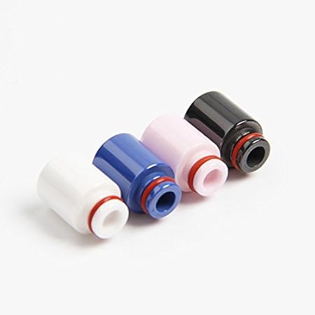 DIY-24H - Driptip 510 Anschluss für Verdampfer Atomizer aus Keramik, Drip Tip Mundstück (Weiß)