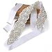 SoarDream Off White Bridal sash Beaded Wedding Belt Wedding Dress Sashes and Belts
